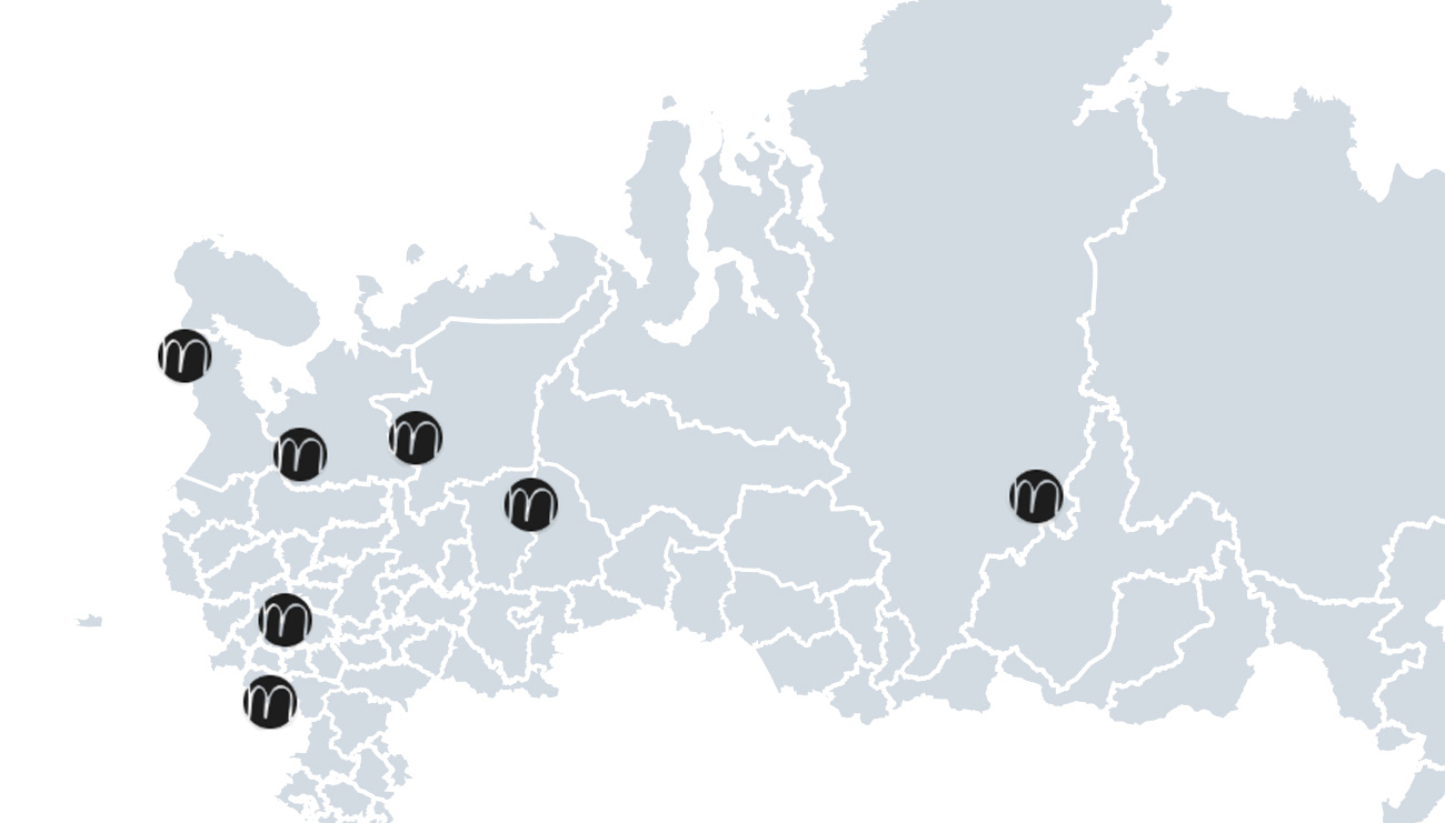 Карта покрытия MGroups
